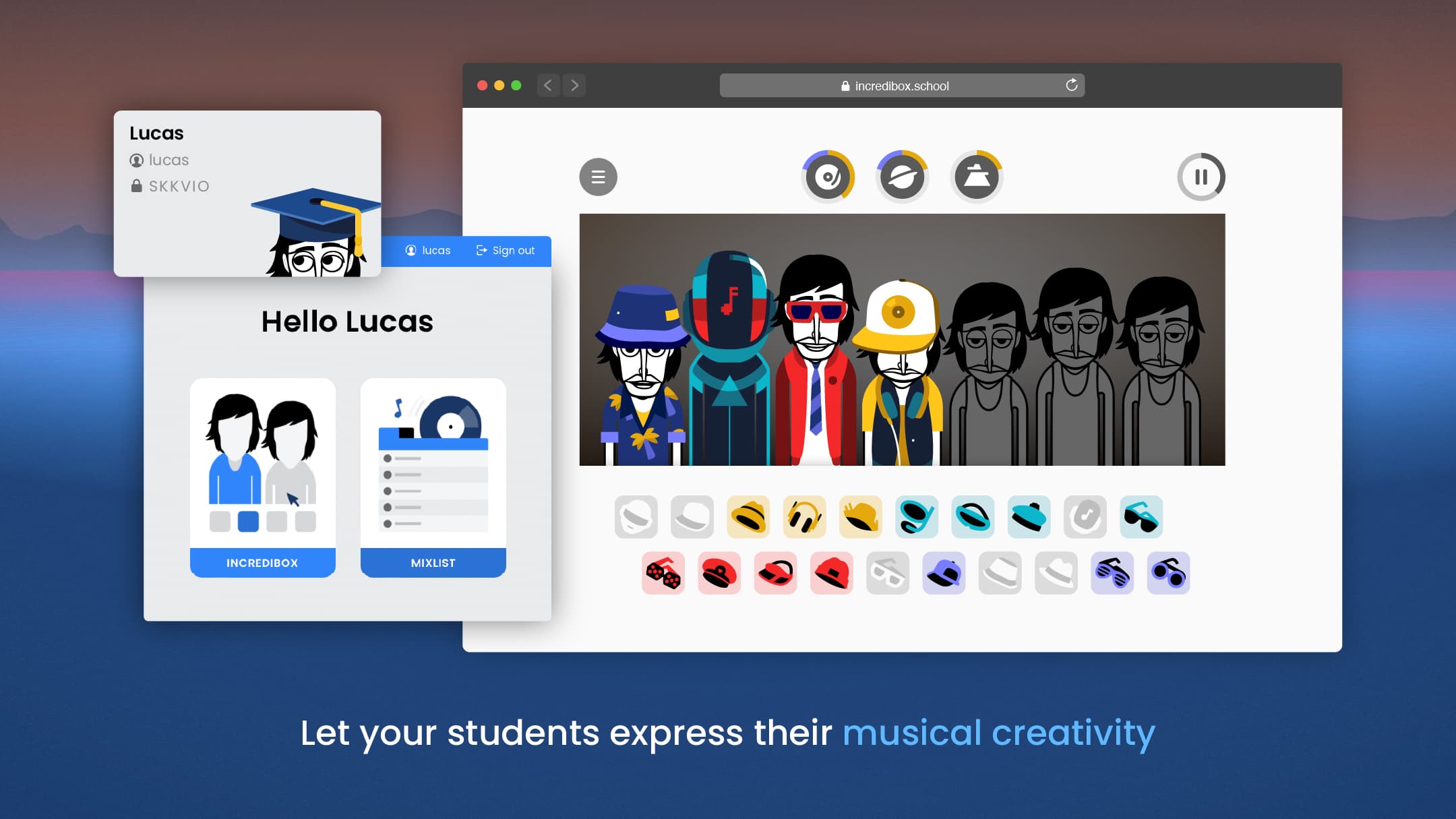 Let your students express their musical creativity - Incredibox for schools